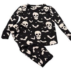 Posh Peanut Halloween Skull Bat Pajamas Size 2T
